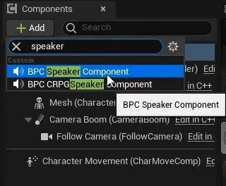 QS_AddSpeakerComponent